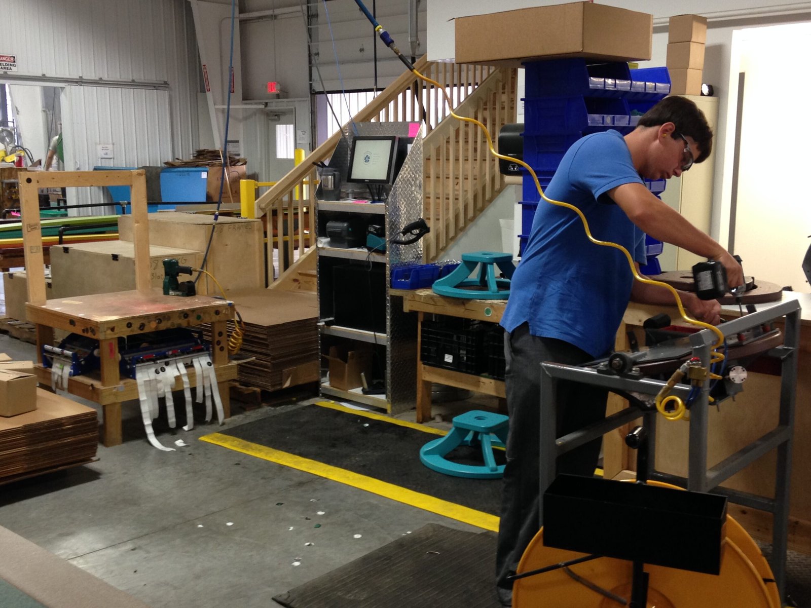 A Furniture Assembly workcenter scaled